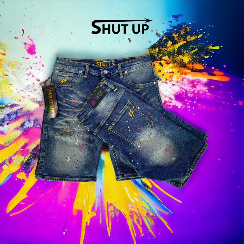 กางเกง SHUT UP SPLASH COLORS มีหลายไซส์ให้เลือก | Shopee Thailand