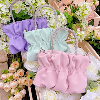 [ ทักแชทสอบถามสต๊อคก่อนกดสั่งซื้อ! ] — * Lilyn bag 🧁 กระเป๋าสะพายข้างใบนี้หนังสวยมากกกกเป็นหนังแบบนุ่มมาก