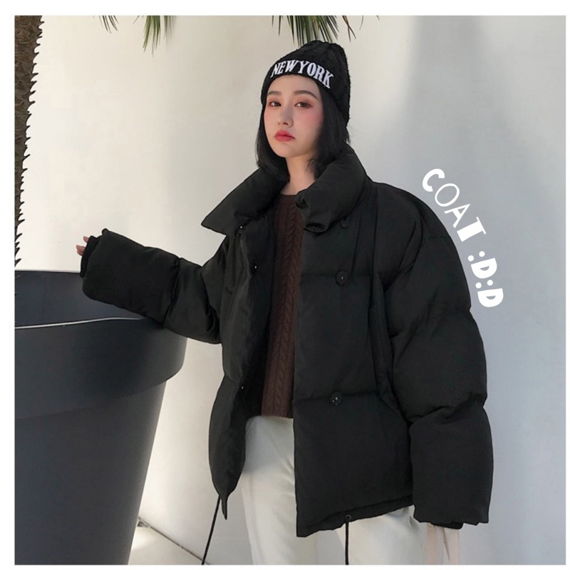 puffer-jacket-สินค้าพร้อมส่ง-แจ็คเก็ตโค้ท-กันหนาวบุนวม-ทรงยอดฮิต-มีสายรูดจั๊ม-กันลมกันหนาวได้ดี