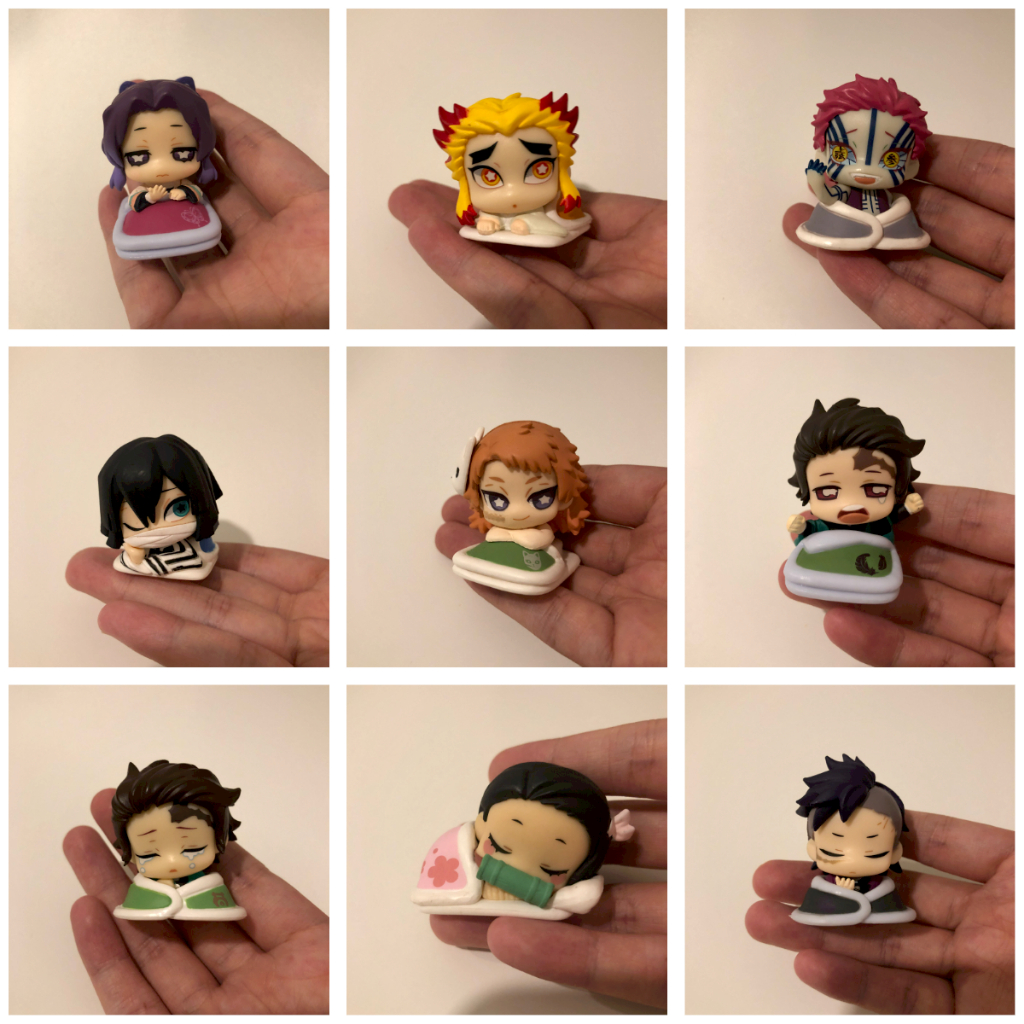 Demon Slayer Futon Sleeping Doll Gachapon กาชาปอง ไยบะ ผ้าห่ม ดาบพิฆาต