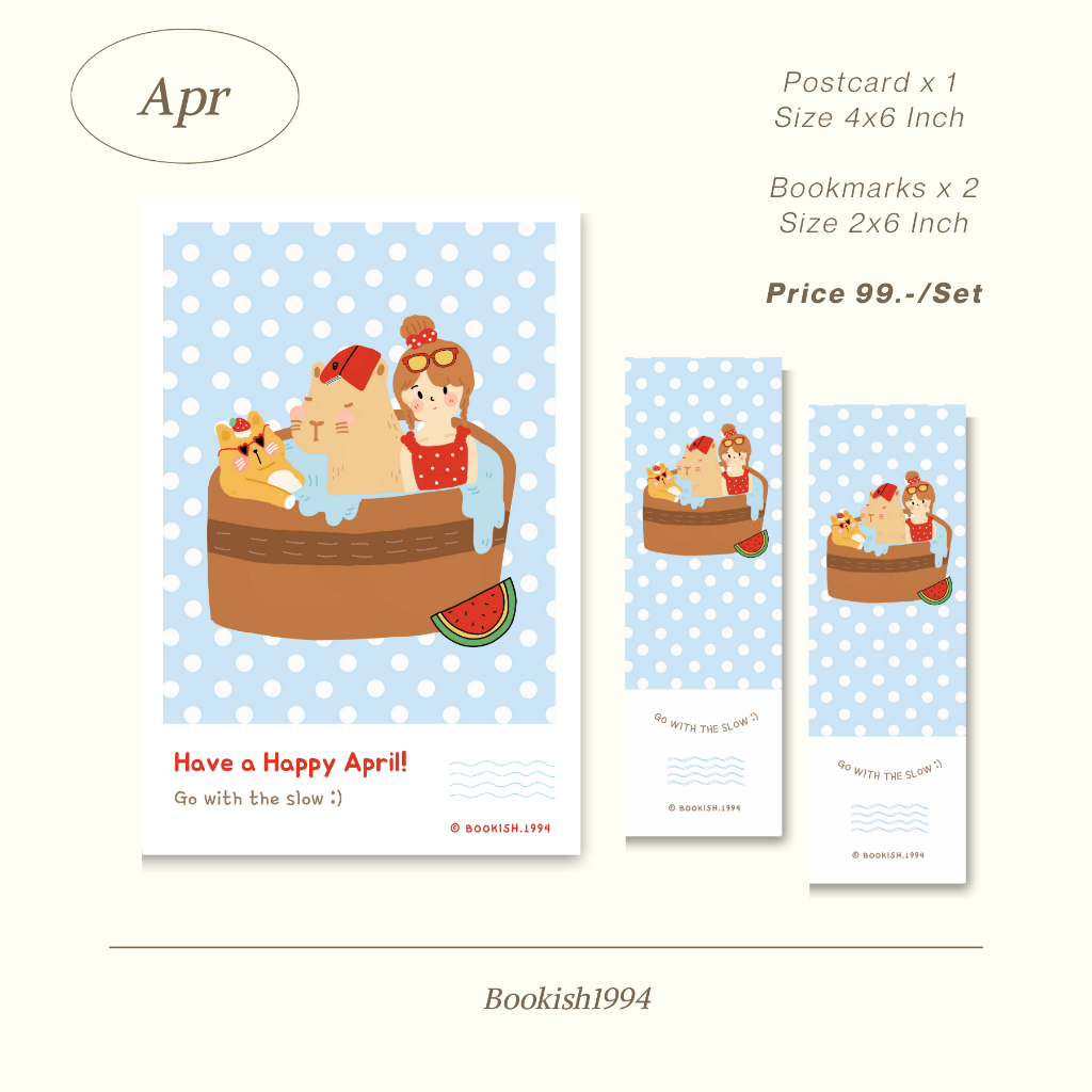 เซ็ตโปสการ์ด-amp-ที่คั่น-เดือนมกรา-เดือนสิงหา-postcards-amp-bookmarks