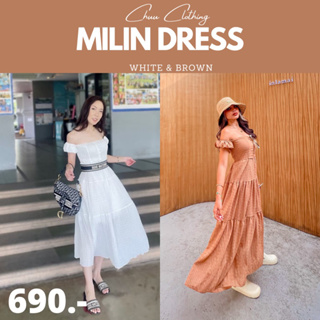 Milin Dress  [ชุดเดรสพร้อมส่ง] 💥ลด 20%💥  ลดเหลือ 483 บาท จาก 690฿