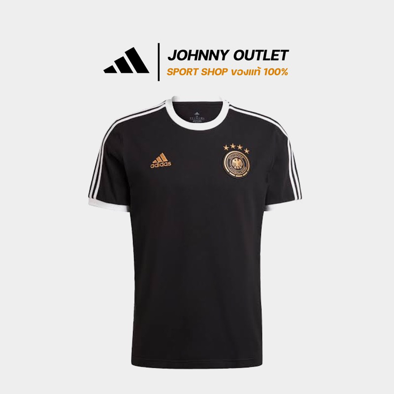 adidas-ฟุตบอล-เสื้อยืด-germany-dna-3-stripes