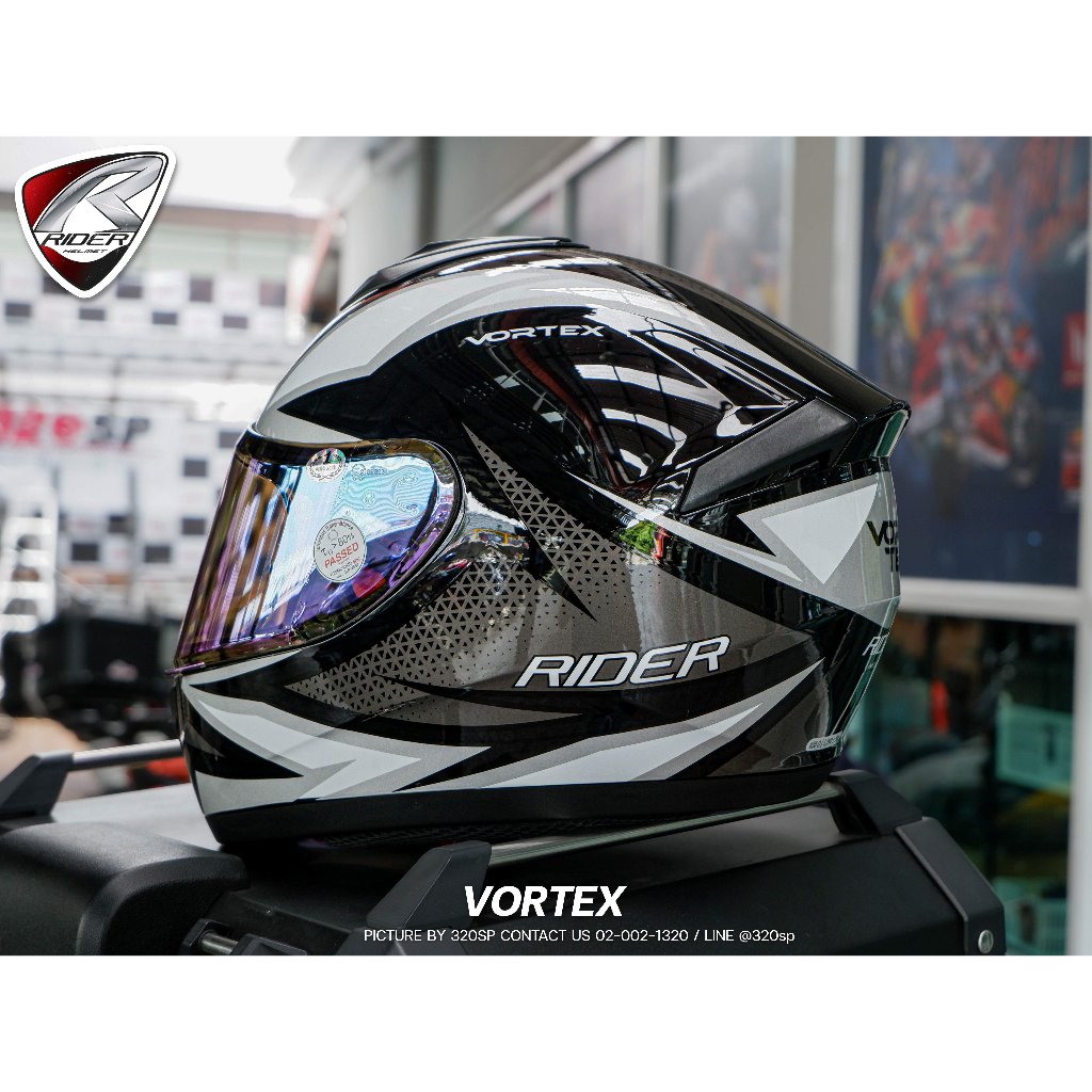 หมวกกันน็อค Rider Vortex 2023 ลายใหม่ล่าสุด ส่งไว!!! | Shopee Thailand