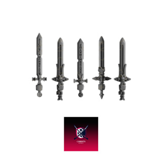 Grimdark scifi miniatures parts Swords04