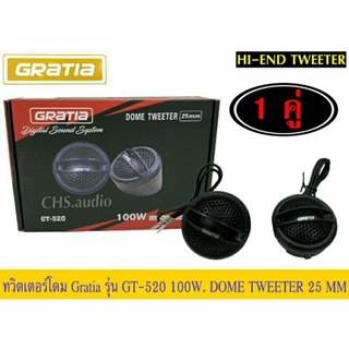 GRATIA GT-520ทวิตเตอร์โดมเสียงแหลมขนาด 25 MM