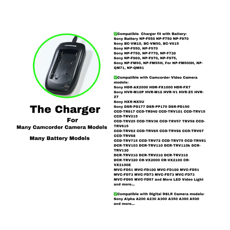 sony-battery-charger-sony-np-f550-np-f750-np-f970-fm50-fm500-แบตเตอรี่กล้อง-แท่นชาร์จกล้อง-คุณภาพดี-qcโดยช่างมีประกัน