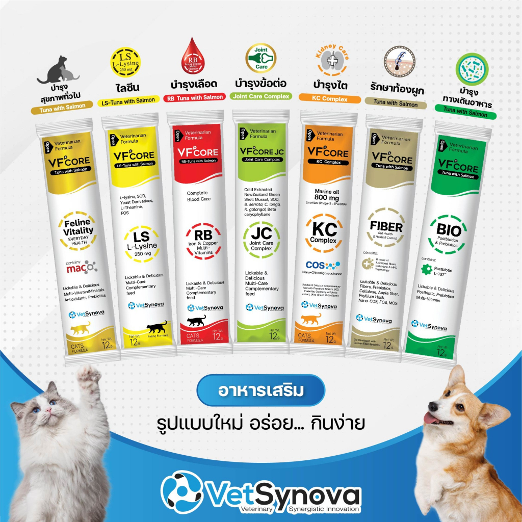 แบ่งขาย-vf-core-ขนมเลีย-แมวเลีย-สุนัขเลีย-l-lysine-เสริมภูมิ-บำรุงเลือด-บำรุงร่างกาย-vfcore