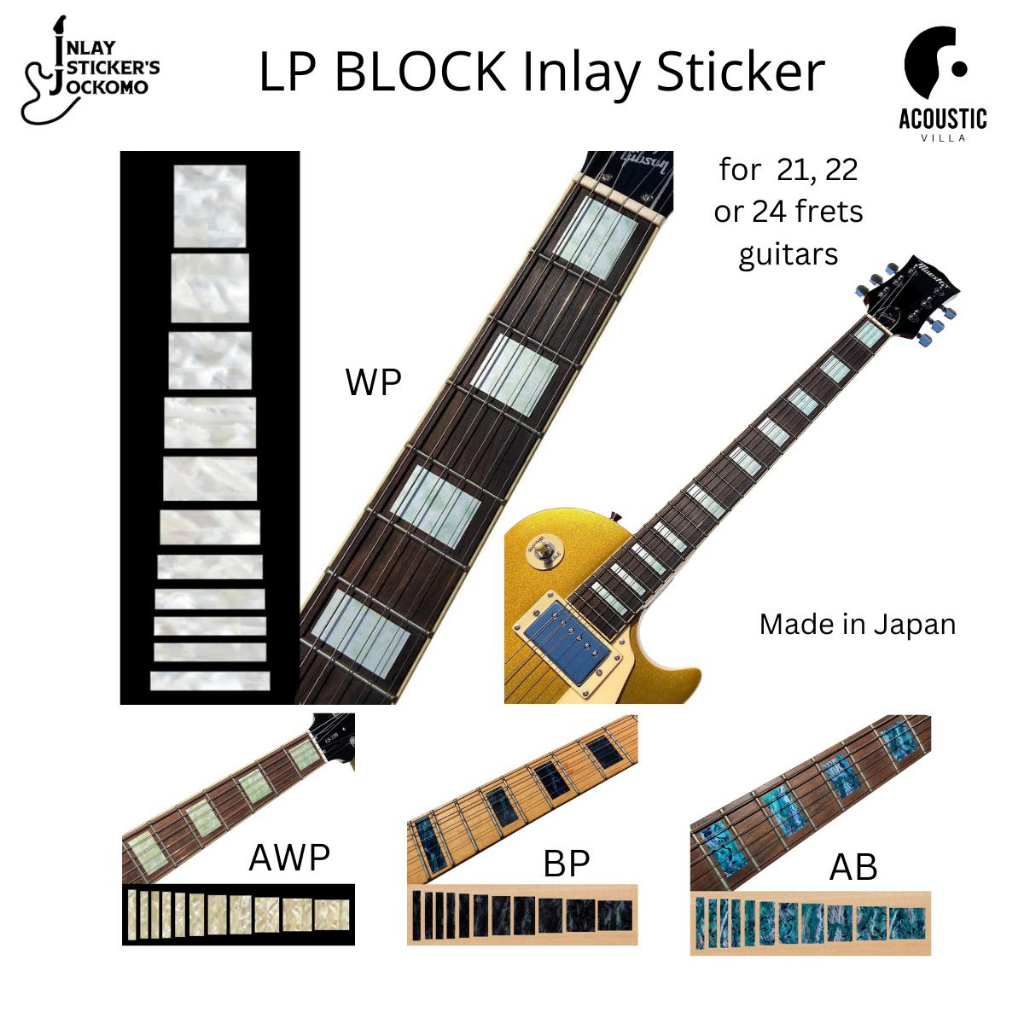 BLOCK Inlay Sticker for Guitar | Shopee Thailand