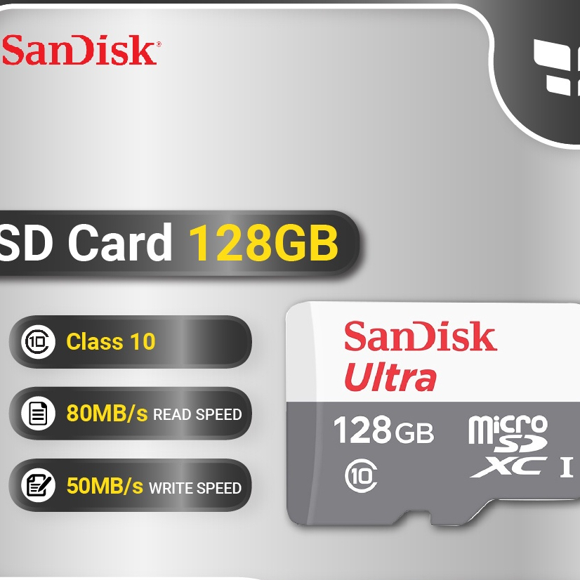 sandisk-เมมโมรี่การ์ด-micro-sd-card-ultra-16-32-64-128-gb-100mb-s-class10-sdsqunr-memory-card-กล้องวงจรปิด-ของแท้