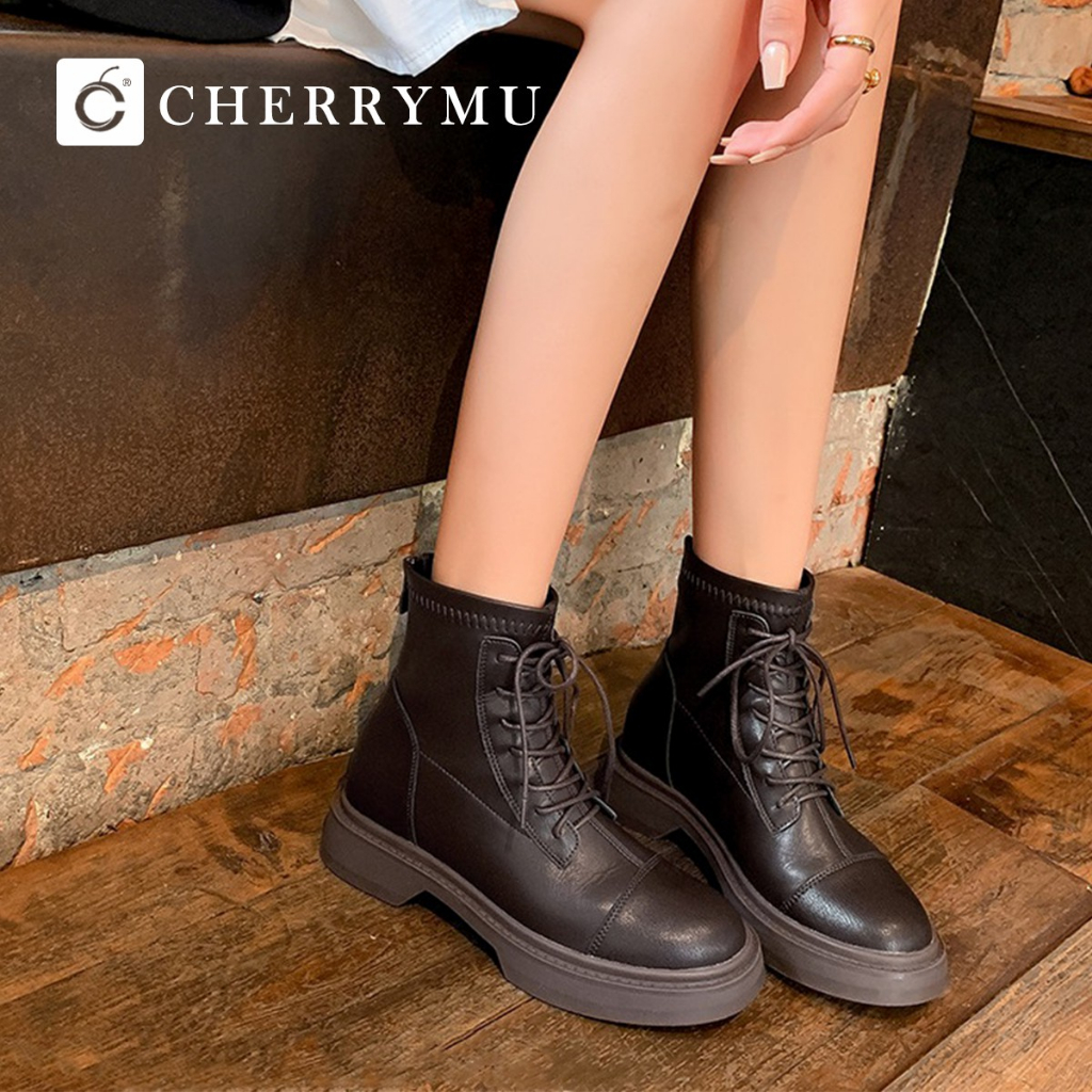 cherrymu-รุ่น-cm88-รองเท้าบู๊ทหนังแท้