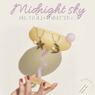 BASE ON YOU - 14k gold collection : MIDNIGHT SKY (สร้อยคอ)