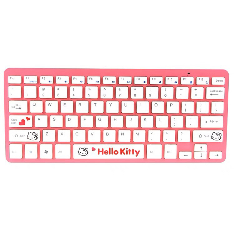 คีย์บอร์ด Hello kitty keyboard น่ารัก สีชมพู ขาว มินิมอล ทันสมัย ...