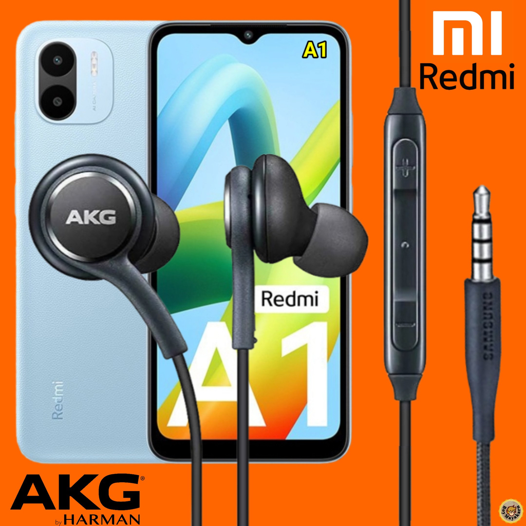 หูฟัง-สมอลทอล์ค-redmi-aux-3-5-เรดมี่-สายถักแข็งแรง-เสียงดี-เบสหนัก-เล่น-เลื่อน-หยุดเพลง-เพิ่ม-ลดระดับเสียง-a1