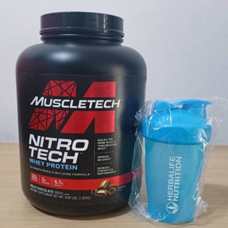 ภาพหน้าปกสินค้าMuscletech​ Nitrotech 4lbs+แถมแก้วมีลูกกลิ้ง แบรนดัง usa รสชาติอร่อย ที่เกี่ยวข้อง