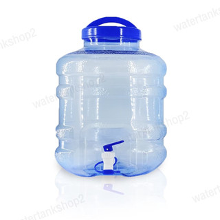 Bình nước uống PET cấp A, dung tích 12 lít, có vòi và tay cầm. Chai nước uống, mẫu họa tiết 1X, có 5 màu.