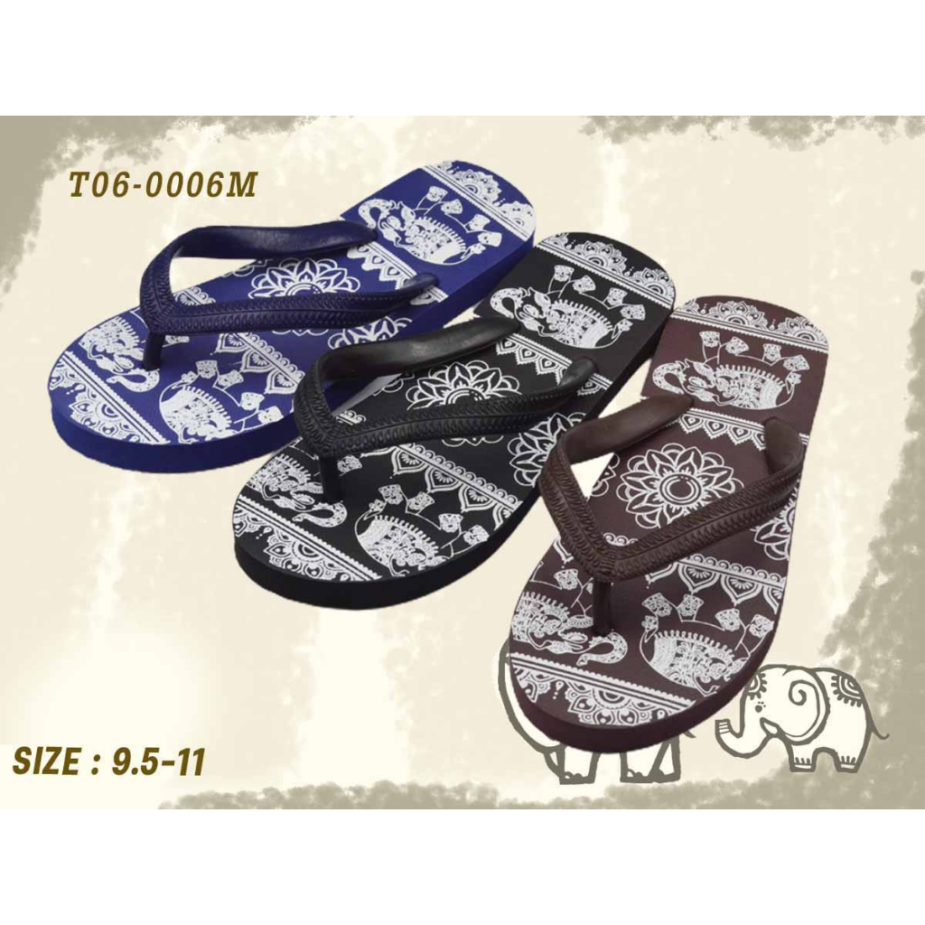 รองเท้าแตะคีบ-footniks-รุ่น-06-0006-ราคา-69-บาท-ฟองน้ำ-ราคาถูก-ใส่ได้เทห์ๆ-เก๋ๆ-ลายช้างไทย