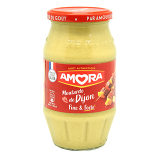 AMORA Dijon Mustard อโมรา ดิจองมัสตาร์ด นำเข้าจากฝรั่งเศส มีให้เลือก 3 ขนาด