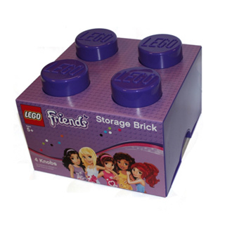 LEGO® Friends 40031746 Storage Box Brick 4 Purple - (เลโก้ใหม่ ของแท้ 💯% กล่องสวย พร้อมส่ง)