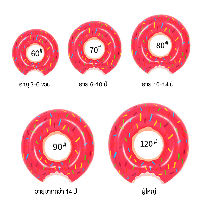 ห่วงยาง-ห่วงยางโดนัท-2สี-ห่วงยางลอยน้ำ-ห่วงยางลอยน้ำรูปแตงโมสำหรับเด็กและผู้ใหญ่-ห่วงยางแฟนซี