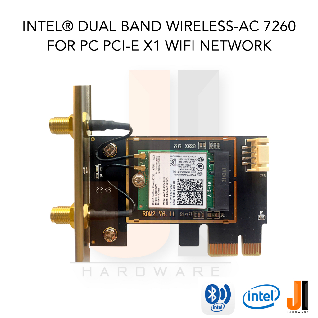 Intel® Dual Band Wireless-AC 7260 PCI-e x1 wifi + bluetooth v.4.0 (ใช้ ...