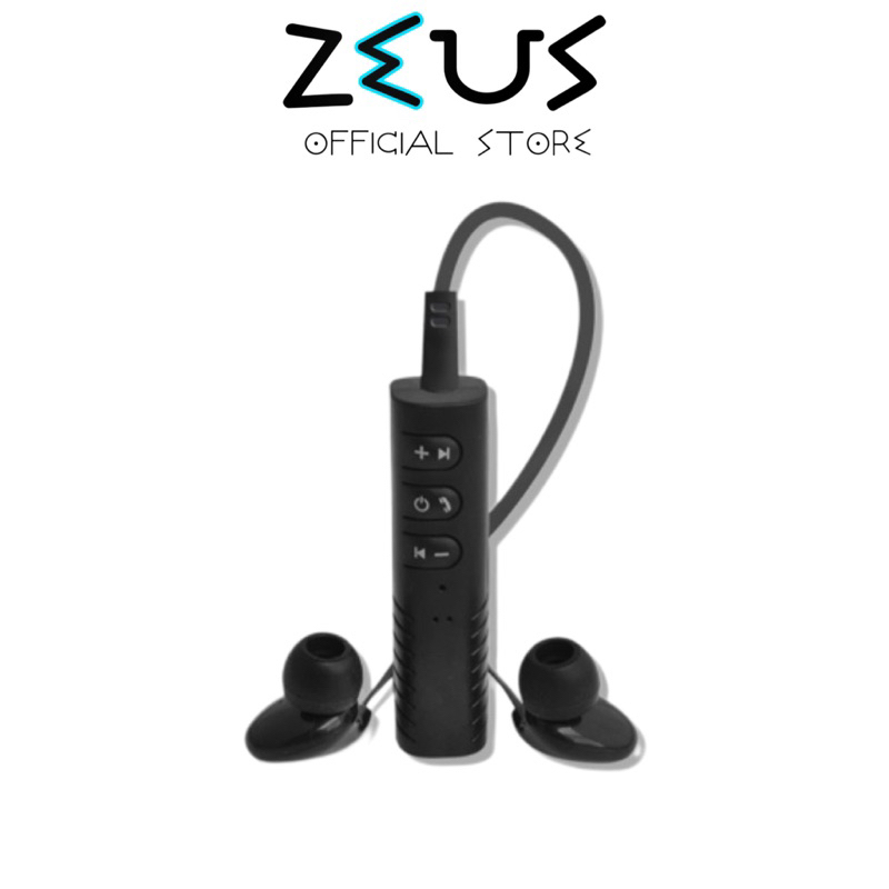 ราคาและรีวิวZEUS ️BT-301 ตัวรับสัญญาณ Bluetooth Reciever Adapter Car Kit Transmitter เสียบช่อง AUX บลูทูธติดรถยนต์