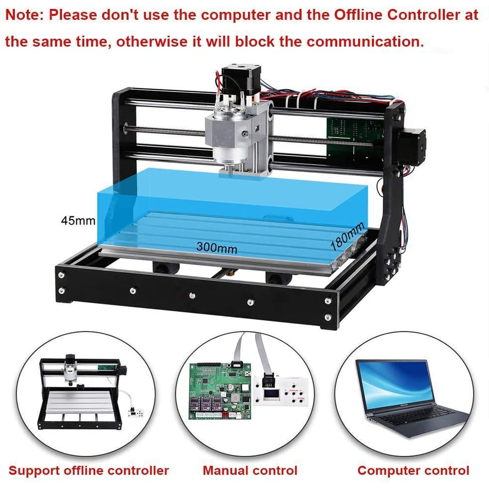 จัดส่งในพื้นที่-cnc-3018-pro-cnc-router-machine-kit-การควบคุม-grbl-diy-มินิ-cnc-router-เครื่องแกะสลัก-3-แกน-pcb-milling-machine-เครื่องแกะสลักไม้-pvc