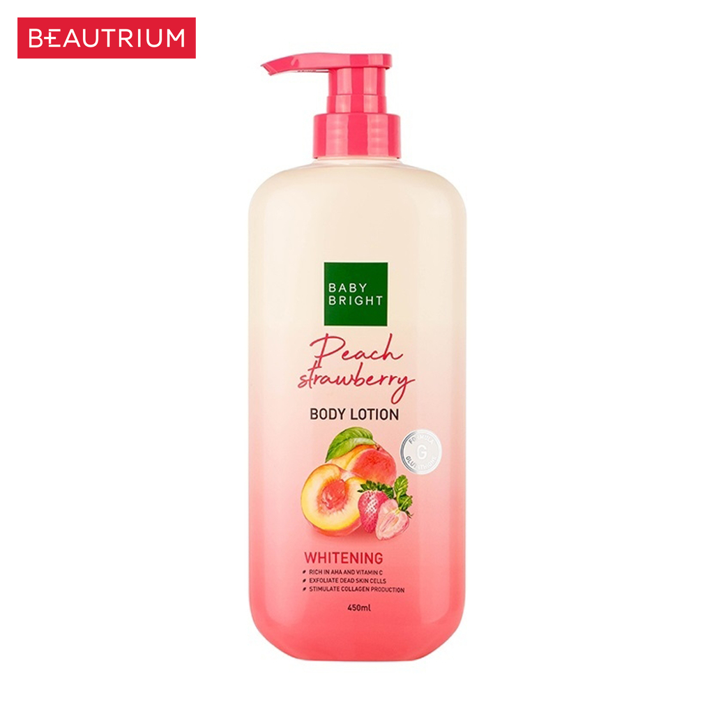 baby-bright-peach-strawberry-body-lotion-ผลิตภัณฑ์บำรุงผิวกาย-450ml