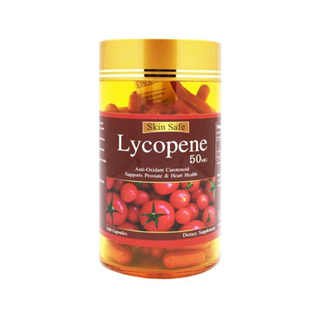 Skin safe Lycopene 50mg. 150แคปซูล สารสกัดจากมะเขือเทศ