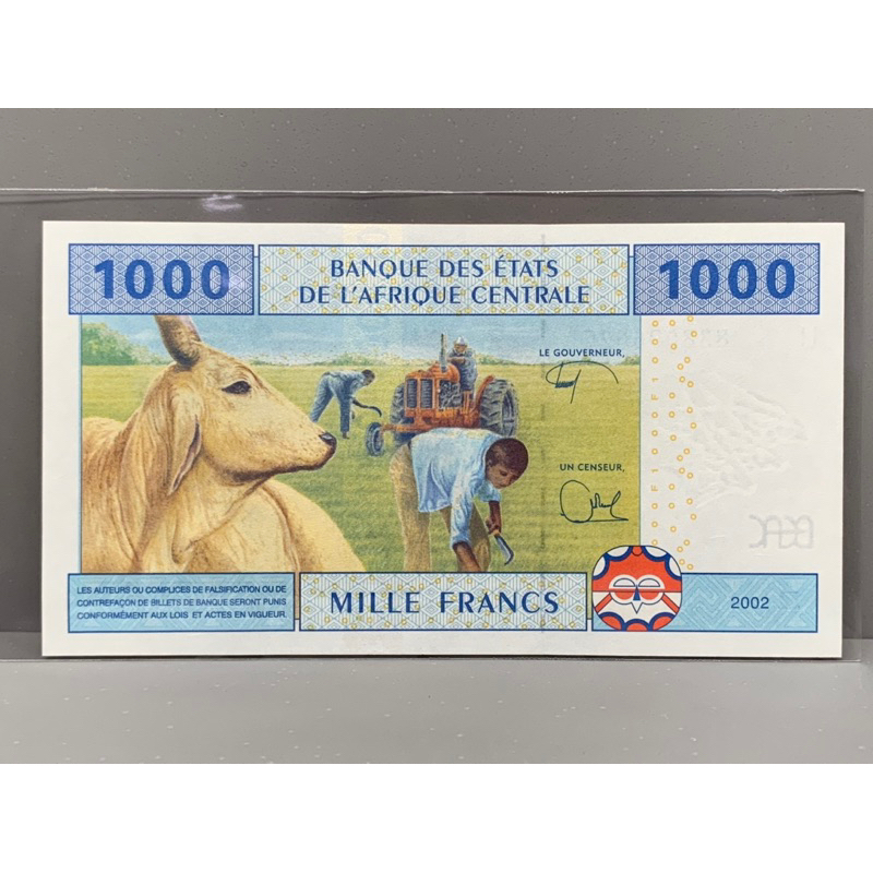 ธนบัตรรุ่นเก่าของประเทศ-แคเมอรูน-ชนิด1000francs-ปี2002unc