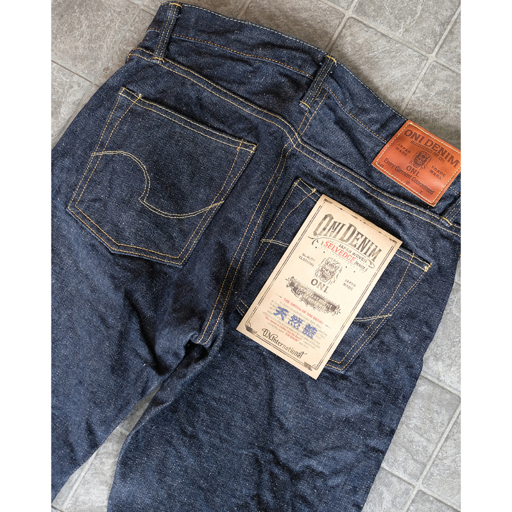 กางเกงยีนส์ ONI DENIM ONI-525-NI CLASSIC STRAIGHT 16.5 OZ NATURAL ...