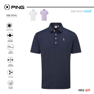 PING MR PING  POLO  PING MENS POLO เสื้อกีฬากอล์ฟผู้ชาย