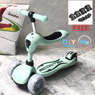 สินค้า Scooter สกูตเตอร์ รุ่นTop ระวังของเลียนแบบ นั่ง&ยืนได้ 2in1 ล้อใหญ่ ไฟAuto LED ทรงตัวและเลี้ยวง่าย วิ่งลื่นนุ่ม พร้อมส่ง