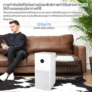 Air Purifier Pro H / 4 Lite เครื่องฟอกอากาศ พื้นที่การทำงาน 42-72ตารางเมตร