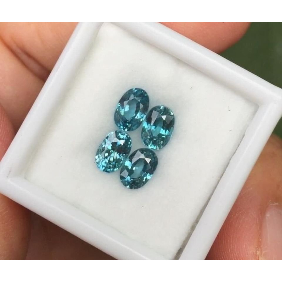 4เม็ด-พลอยเพทาย-blue-zircon-นน3-36กะรัต