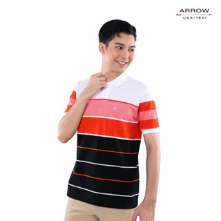 ARROW POLO เสื้อยืดโปโล ทรง COMFORT FIT Cotton 100% สีขาว MPCC530S3CSWH