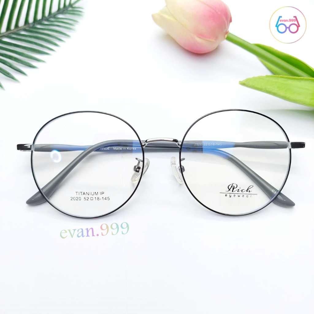 rich-2020-กรอบแว่นตาไทเทเนี่ยม-น้ำหนักเบา-สั่งตัดเลนส์ได้-แว่นตา-titanium-ip