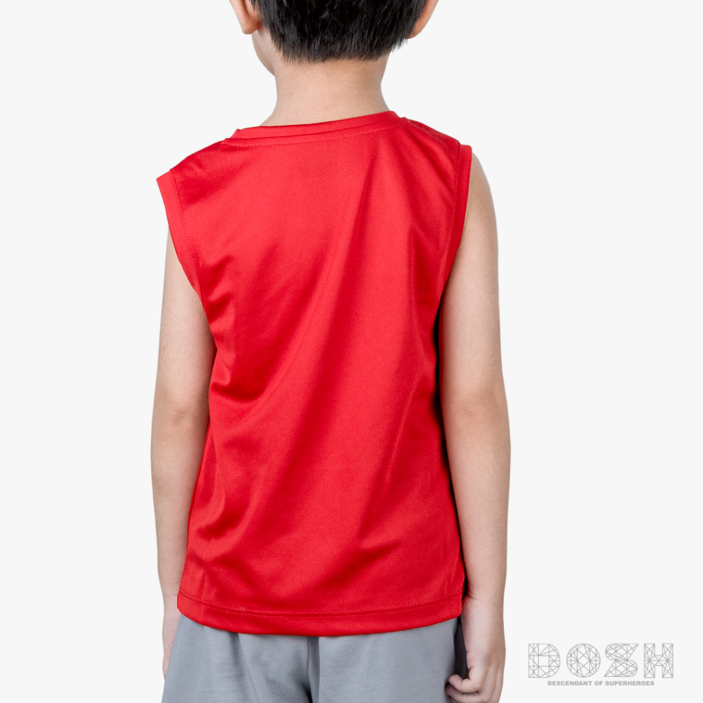 dosh-boys-t-shirts-batman-เสื้อยืดแขนกุด-เด็กชาย-ผ้าโพลีเอสเตอร์-fbbt5078-re