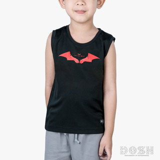 DOSH BOYS T-SHIRTS BATMAN เสื้อแขนกุดเด็กชาย ผ้าโพลีเอสเตอร์ FBBT5079-BL