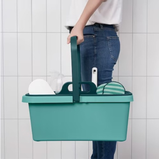 IKEA PEPPRIG เพปพรีก ชุดถังน้ำ+ที่เก็บอุปกรณ์ทำความสะอาด หูหิ้ว อิเกีย