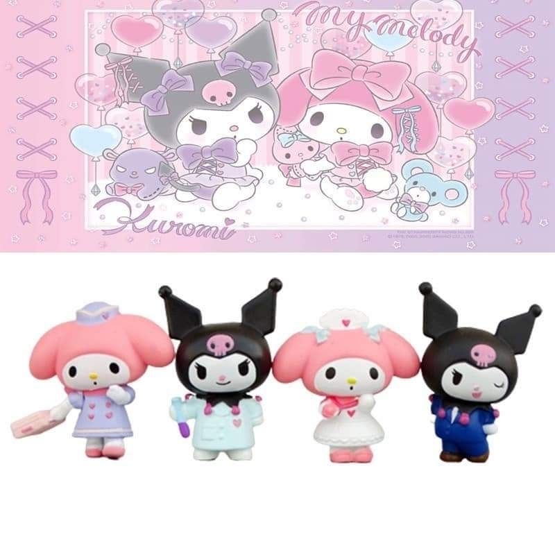โมเดล มายเมโลดี้ mymelody คุโรมิ kuromi โมเดลจิ๋ว โมเดลตั้งโต๊ะ