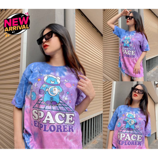 เสื้อยืดเสื้อโอเวอร์ไซต์ over size ลายspace