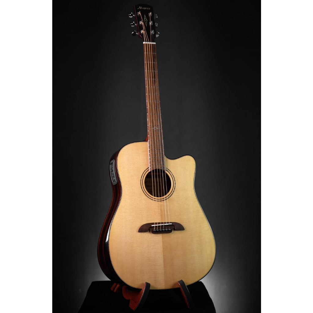 กีต้าร์โปร่ง-alvarez-ade90cear-solid-aa-sitka-spruce-macassar-ebony-กีตาร์-acoustic-guitar-กีตาร์โปร่ง