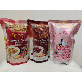 กราโนล่า ไดมอนด์เกรนส์ Granola Diamond Grains ชนิดถุง ซิปล๊อค 220 กรัม