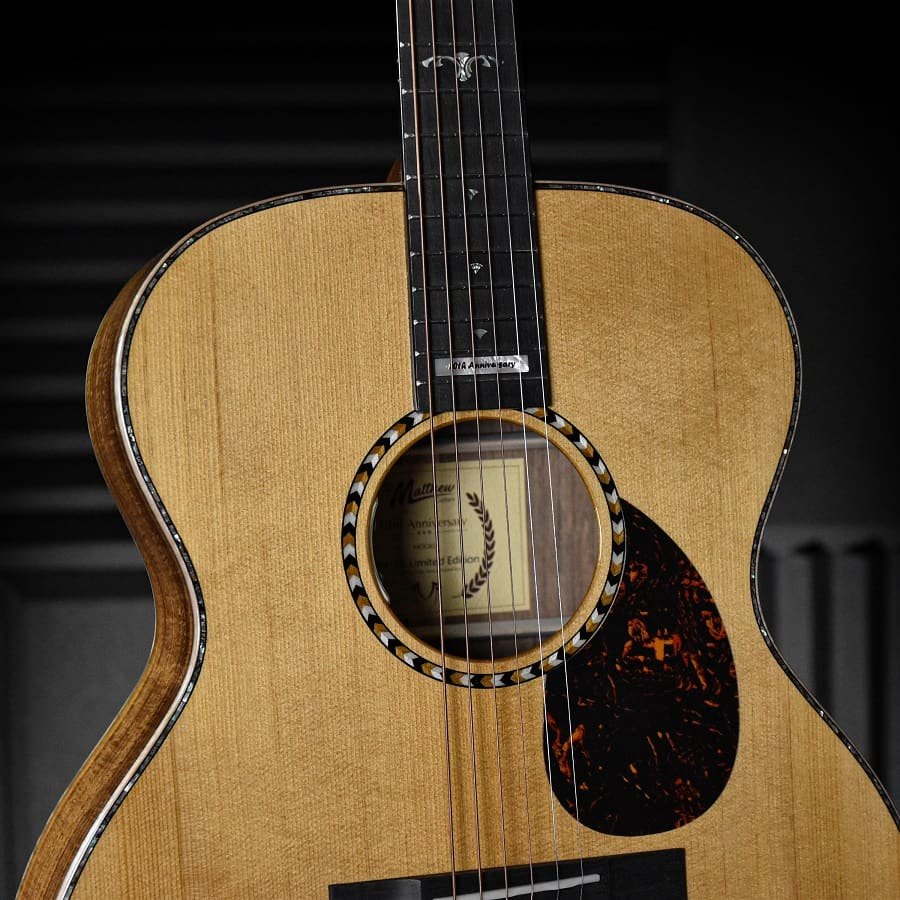 กีต้าร์โปร่ง-st-matthew-limited-edition-om-ke-10th-anniversary-solid-torrefied-sitka-spruce-koa-กีตาร์-acoustic-guitar