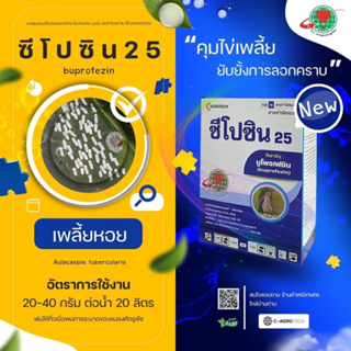 ซีโปซิน 25 บูโพรเฟซิน (buprofezin) 25% WP คุมไข่เพลี้ย ยับยั้งการลอกคราบ เพลี้ยกระโดดมาแล้วนะจ๊ะ ฉีดคุมไว้ได้เลยจ้า