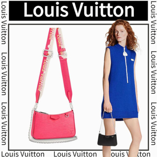 หลุยส์วิตตอง Louis Vuitton  SAC EASY POUCH บนสายรัดกระเป๋าสุภาพสตรี/กระเป๋าสะพายข้าง/กระเป๋าสะพายไหล่