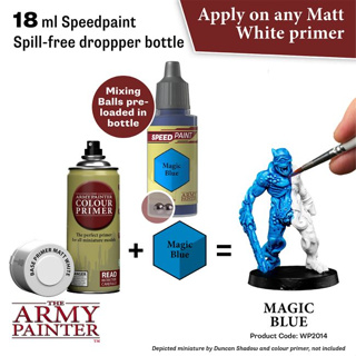 🔥มีของพร้อมส่ง🔥 Army Painter Speedpaint Magic Blue 18ml AP-WP2014 สีทาโมเดล สีอะคริลิค สูตรน้ำ มี Mixing balls ในขวด