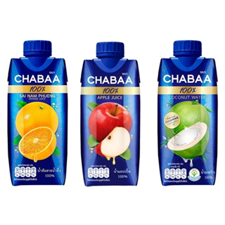 (3 รสชาติ) Chabaa Juice ชบา น้ำผลไม้ 100% 310 มล.