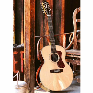 กีต้าร์โปร่ง Guild F-1512 SOLID SITKA SPRUCE / SOLID INDIAN ROSEWOOD กีตาร์ Acoustic Guitar กีตาร์โปร่ง